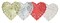 School Smart Paper Die-Cut Heart Lace Doily, 6 Inches, Assorted Color, Pack of 100